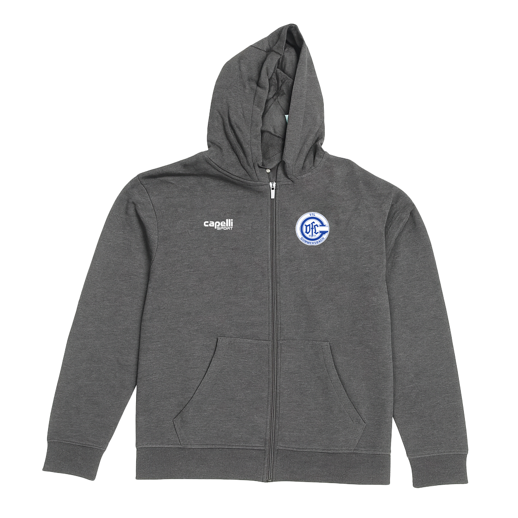 HERREN ZIP HOODIE BASICS ADULT VFL GUMMERSBACH LOGO (AGA-2087X-GRY)